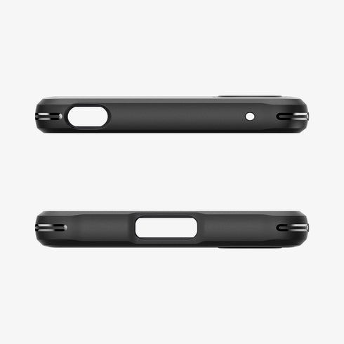 ACS02841 - Sony Xperia 1 III Case Rugged Armor in matte black showing the back